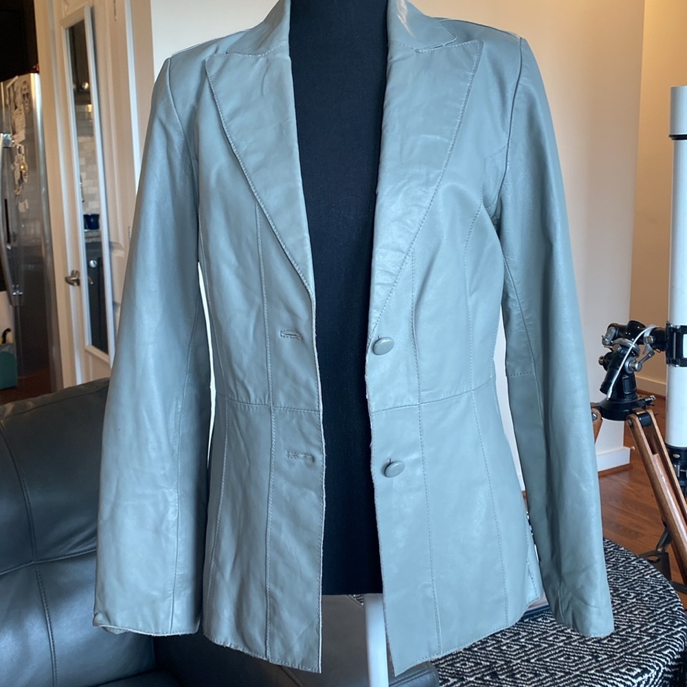 Distressed Leather Jacket - Picture 3 of 10